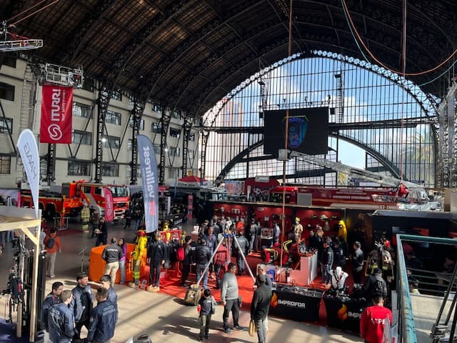 Áreas de exhibición de equipamiento en Expo Bomberos 2026